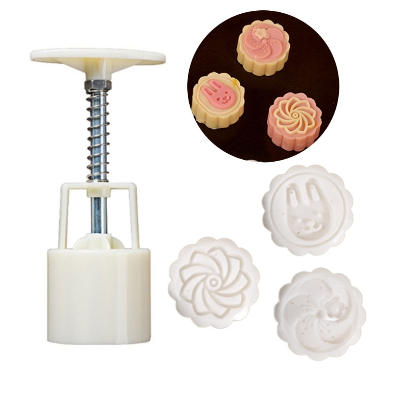 1 Bộ Khuôn Cắt Bánh Trung Thu Bằng Tay DIY Bằng Thép Không Gỉ