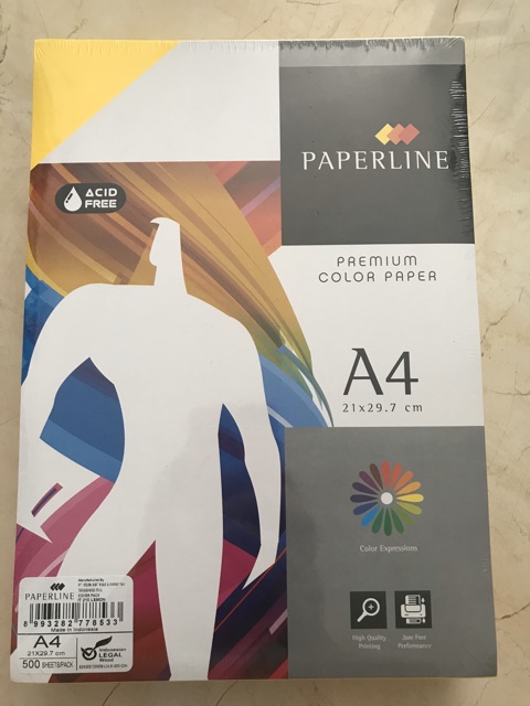 Giấy A4 màu Paperline (500 tờ/ ream)