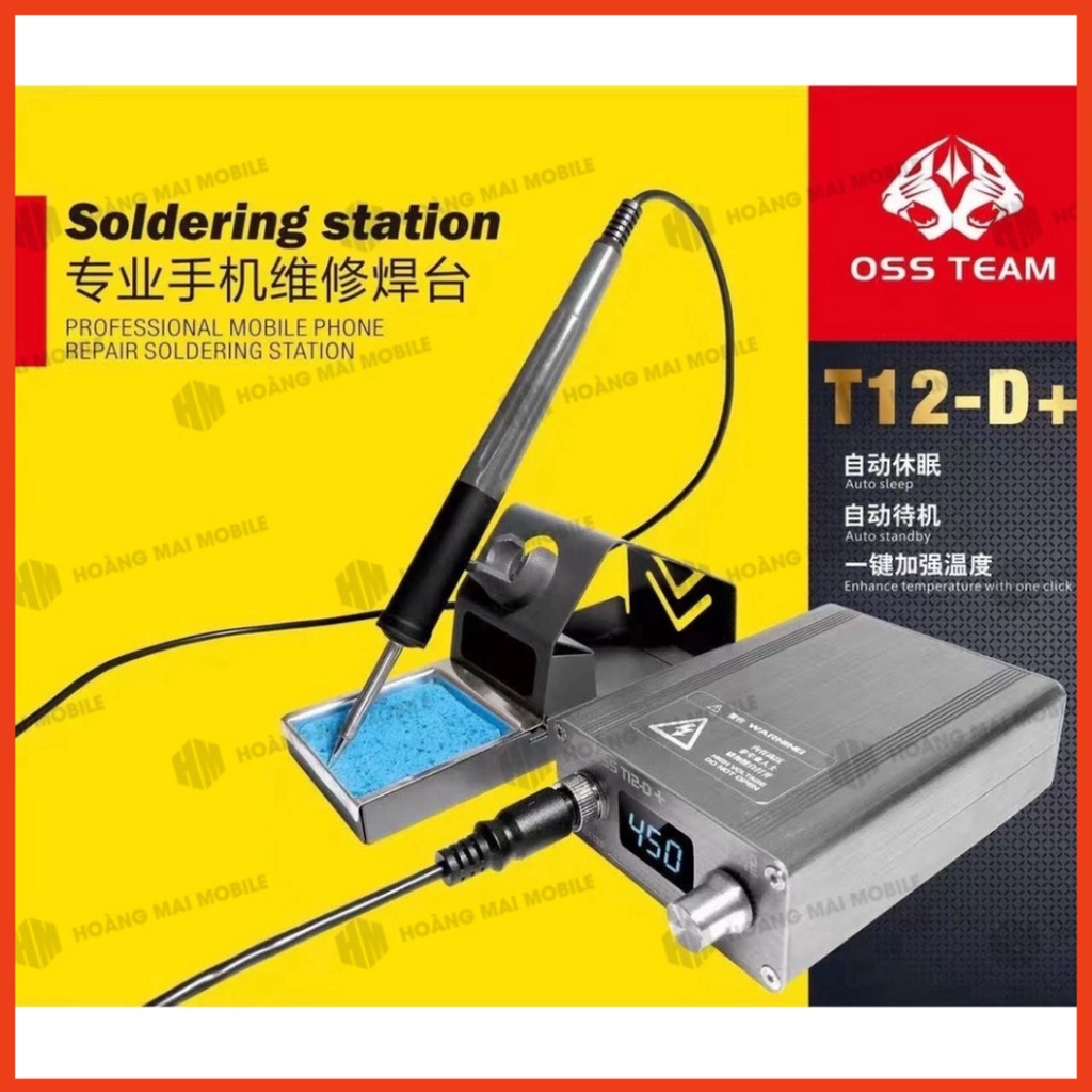 Máy hàn  Ossteam T12-D+ dùng mũi T12