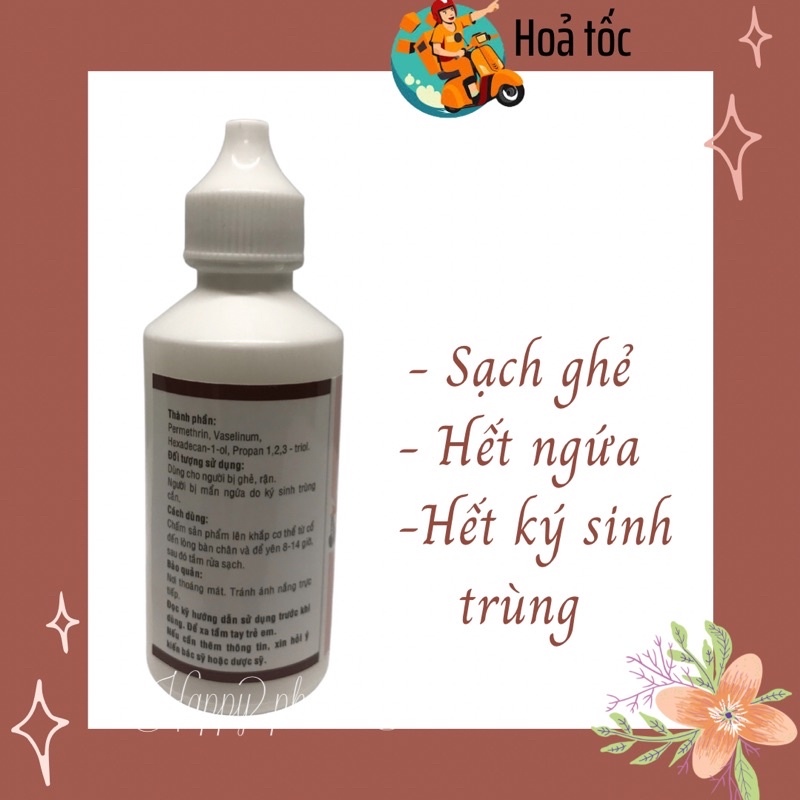 Dung dịch làm sạch ghẻ và các loại ký sinh trùng Towders Lotion 60ml