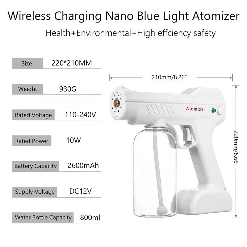 Súng xịt khuẩn súng khử khuẩn Nano Atomizer khử trùng nhiệt độ