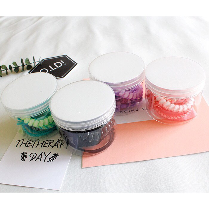 #3 [Scrunchies] Set 9 dây buộc tóc Hàn Quốc dễ thương