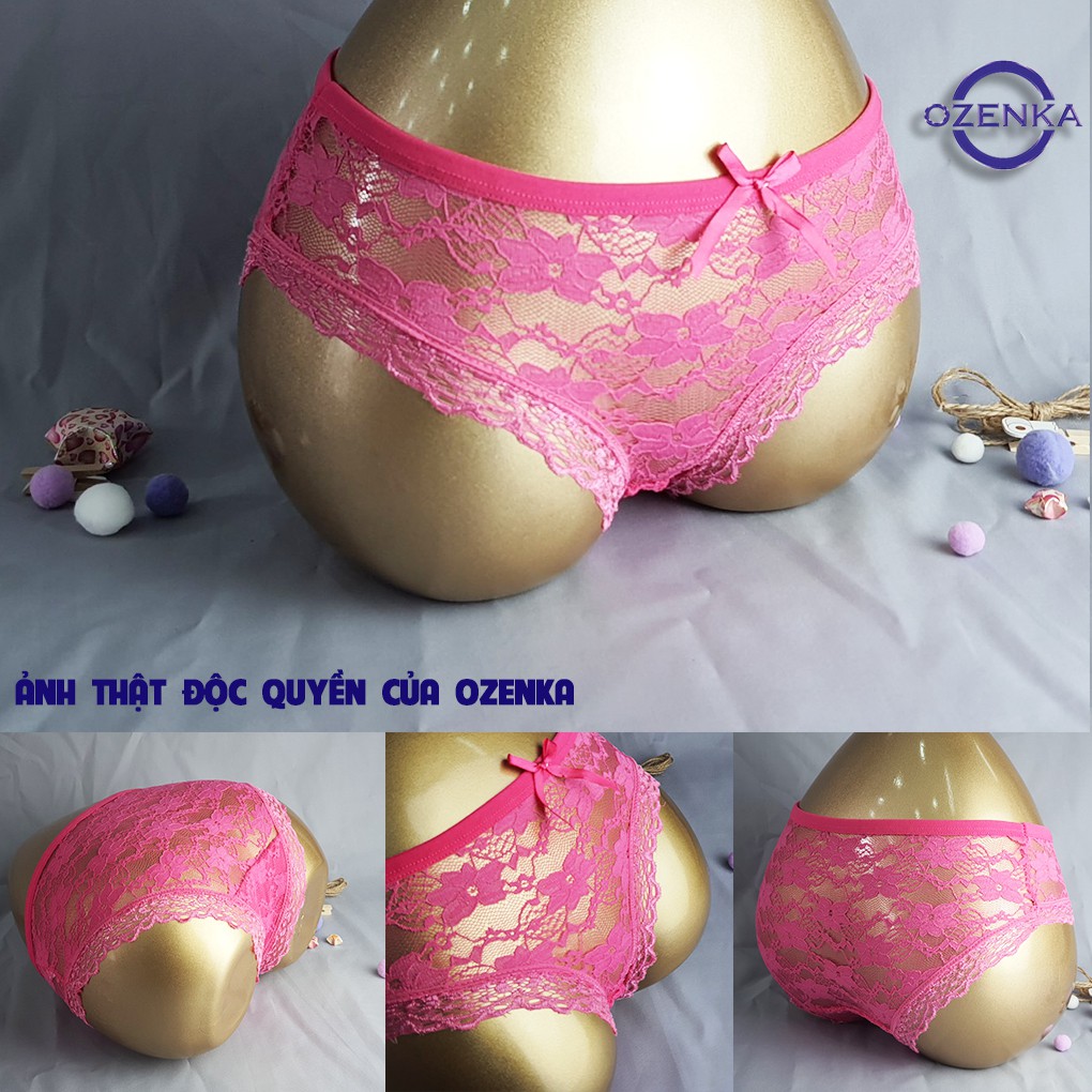 Quần lót ren, quần lót nữ xuyên thấu sexy siêu mát mặc hè RITA 069 | BigBuy360 - bigbuy360.vn