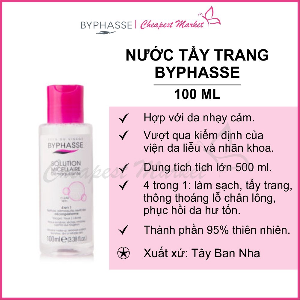 Nước tẩy trang Byphasse 100ml