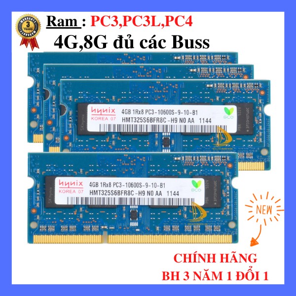 💥SIÊU RẺ💥 RAM LAPTOP DDR3/DDR3L/DDR4 4G,8G ĐỦ CÁC BUSS CHÍNH HÃNG BẢO HÀNH 3 NĂM 1 ĐỔI 1