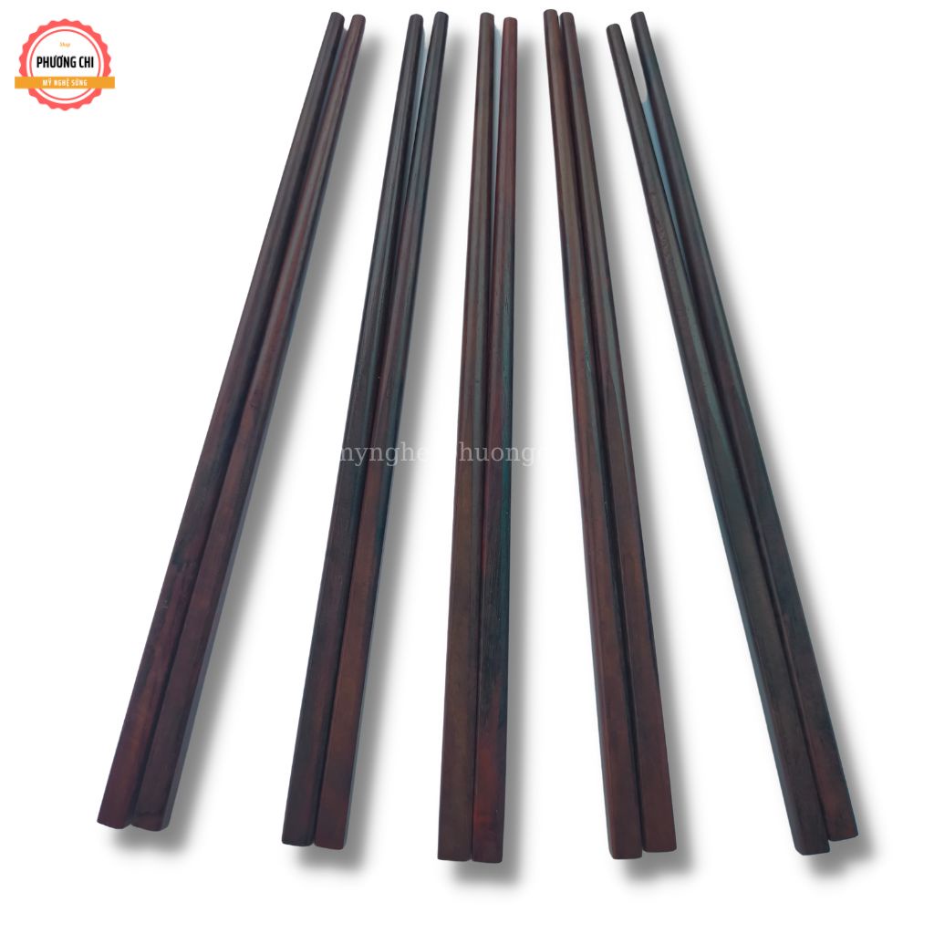 Đũa gỗ trắc siêu chắc siêu bền chống mốc [ bộ 10 đôi ], Đũa gỗ cao cấp không chất bảo quản | Mỹ nghệ phương chi