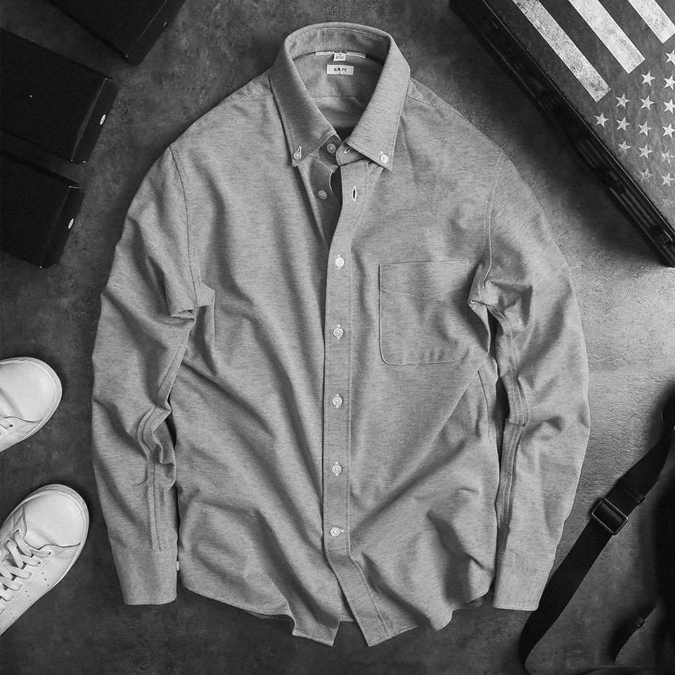 Áo Sơ Mi Nam Dài Tay Trơn