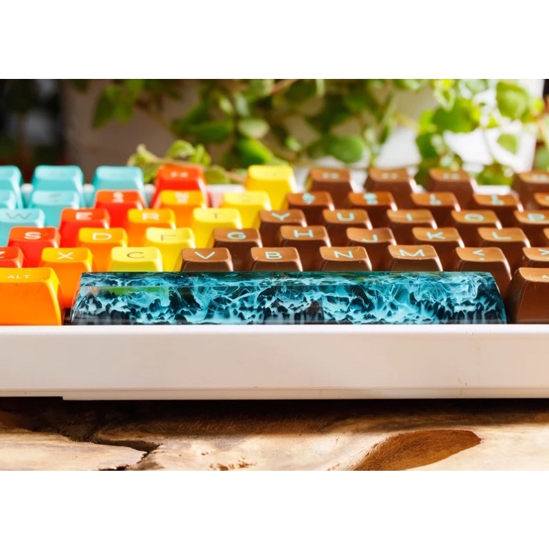 Nút bàn phím cơ Núi tuyết.Keycap resin snow mountain.Keycap Artisan
