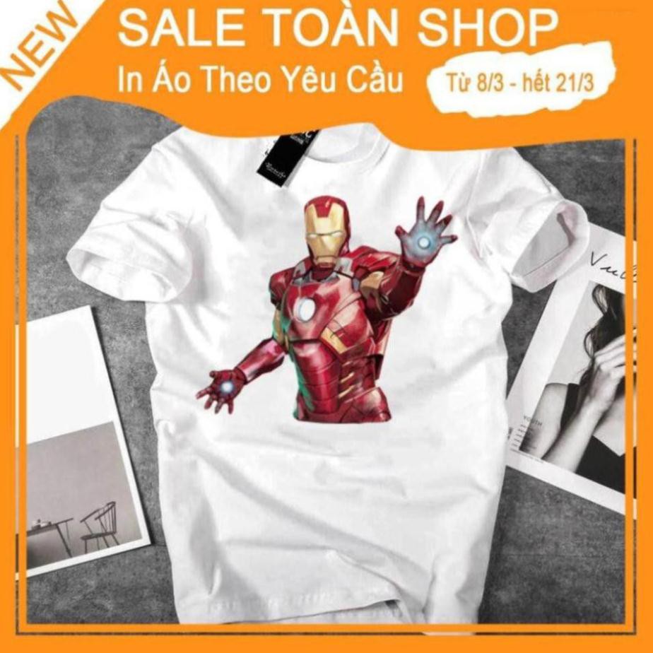 Áo thun Nam Nữ Iron Man Dễ Thương Áo thun Unisex - Áo thun tay lỡ cặp đôi - Áo thun Hàn Quốc 854056