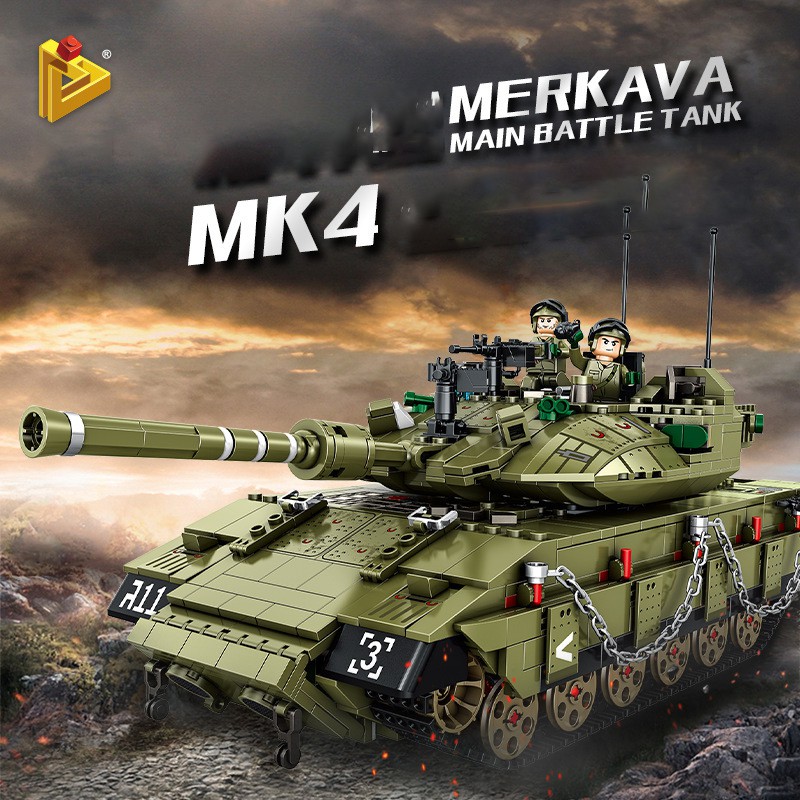 Đồ chơi Lắp ráp Xe Tăng Merkava MK4 - Panlos 632009 Tank Merkava - Xếp hình thông minh - Đồ chơi trí tuệ