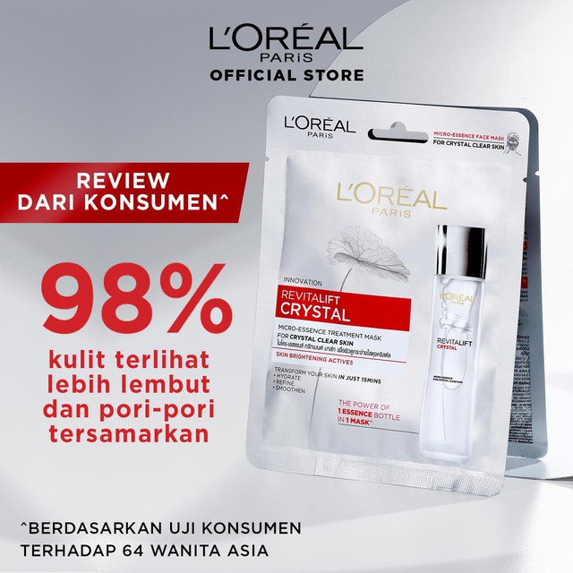 (Hàng Mới Về) Mặt Nạ Serum Dưỡng Da Loreal Paris Revitalift Tinh Thể Micro