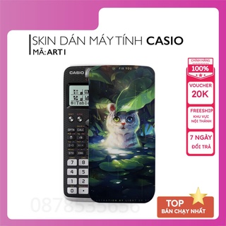 Miếng dán máy tính cầm tay casio in hình art bộ 1