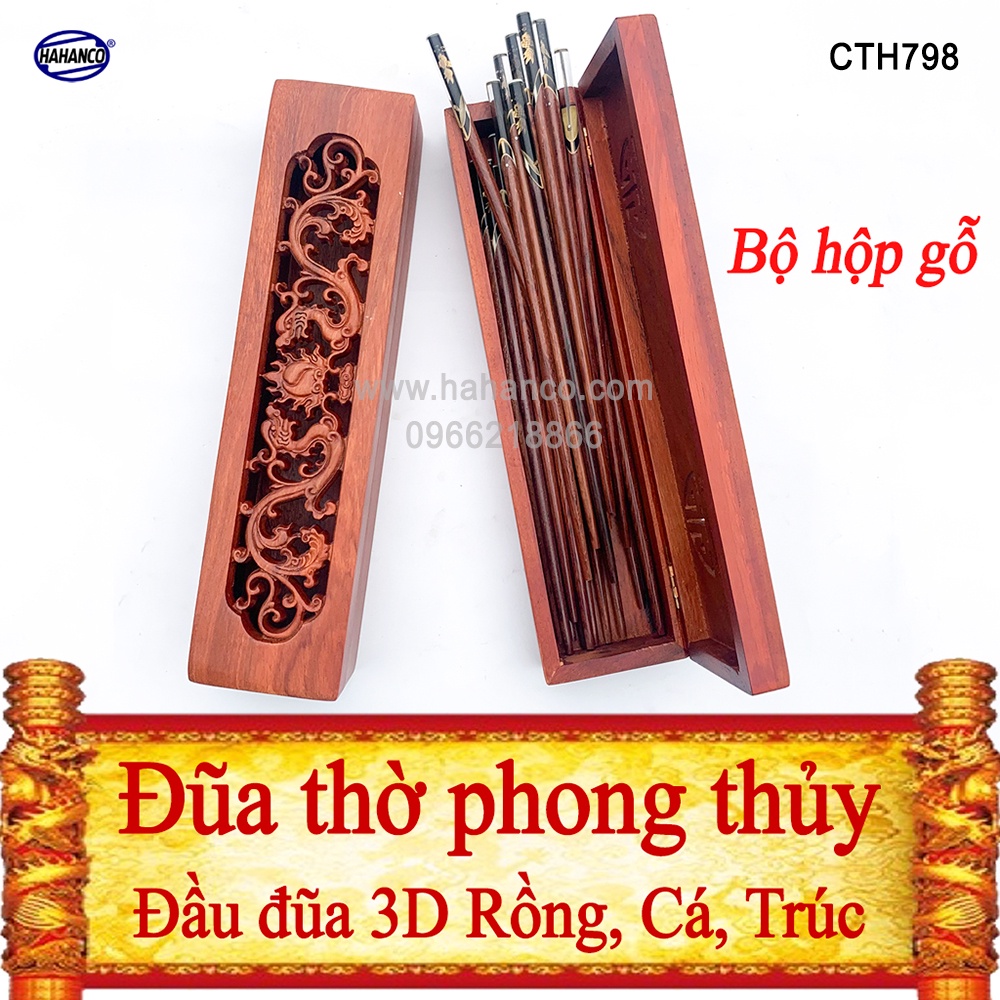 Bộ đũa thờ 10 đôi đũa Cẩm đầu 3D PHONG THỦY - Tâm linh - truyền thống văn hóa Việt