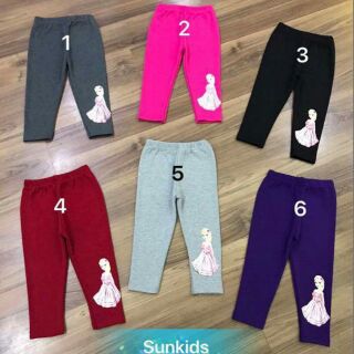 Legging in hình nữ hoàng elsa cho bé gái