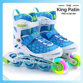 [Có Tặng Kèm] Giày trượt patin Cougar Cao Cấp Màu Xanh 767 Tặng Kèm Bảo Hộ Chân Tay 6 Chi Tiết