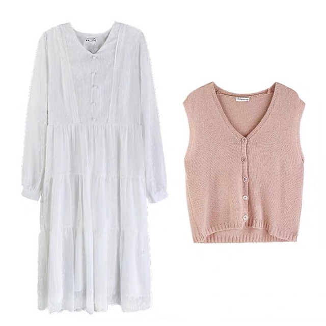 Váy trắng dài bánh bèo [HÀNG KHÔNG CÓ SẴN - ORDER 7-10 NGÀY] | BigBuy360 - bigbuy360.vn