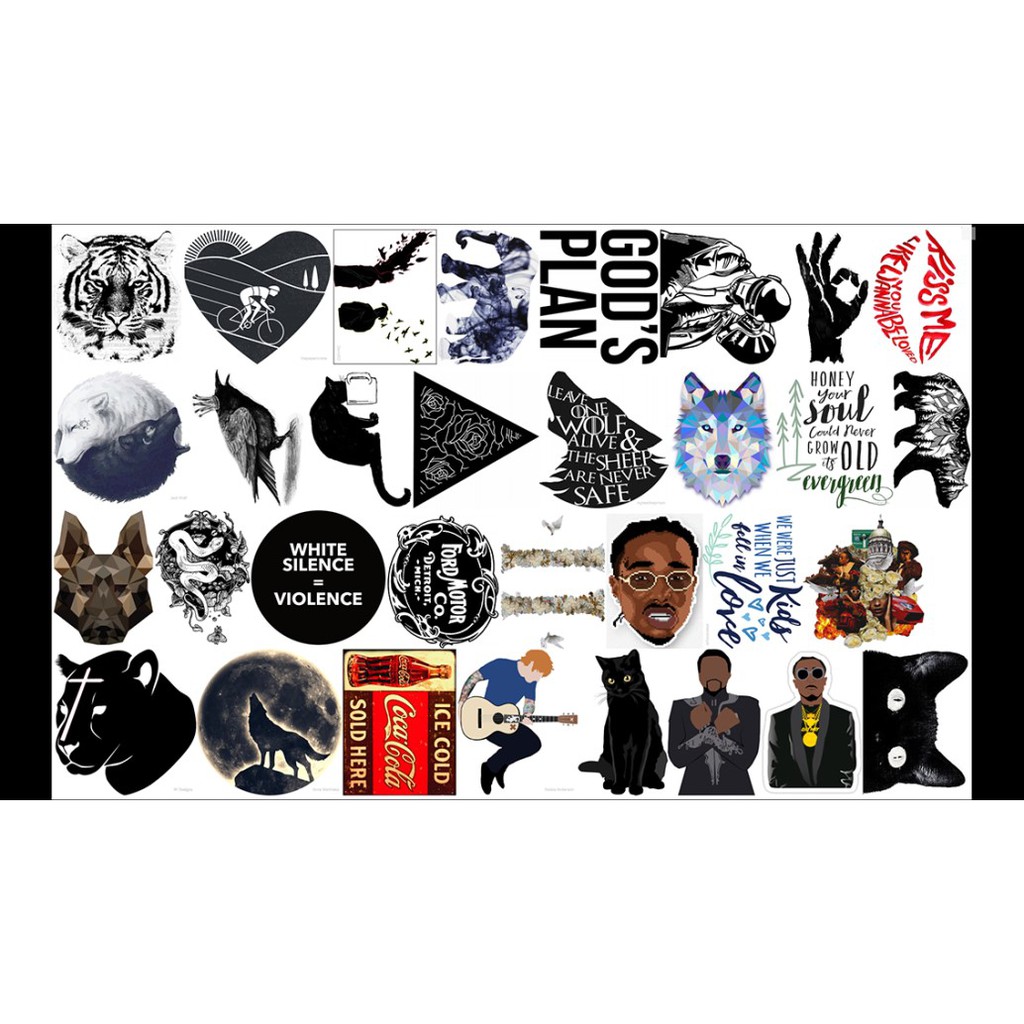 STICKER dán Vali, xe, barber shop, Mũ bảo hiểm , macbook, đàn, tường... Nhập mã GIẢM GIÁ 15k khi mua từ 3 set