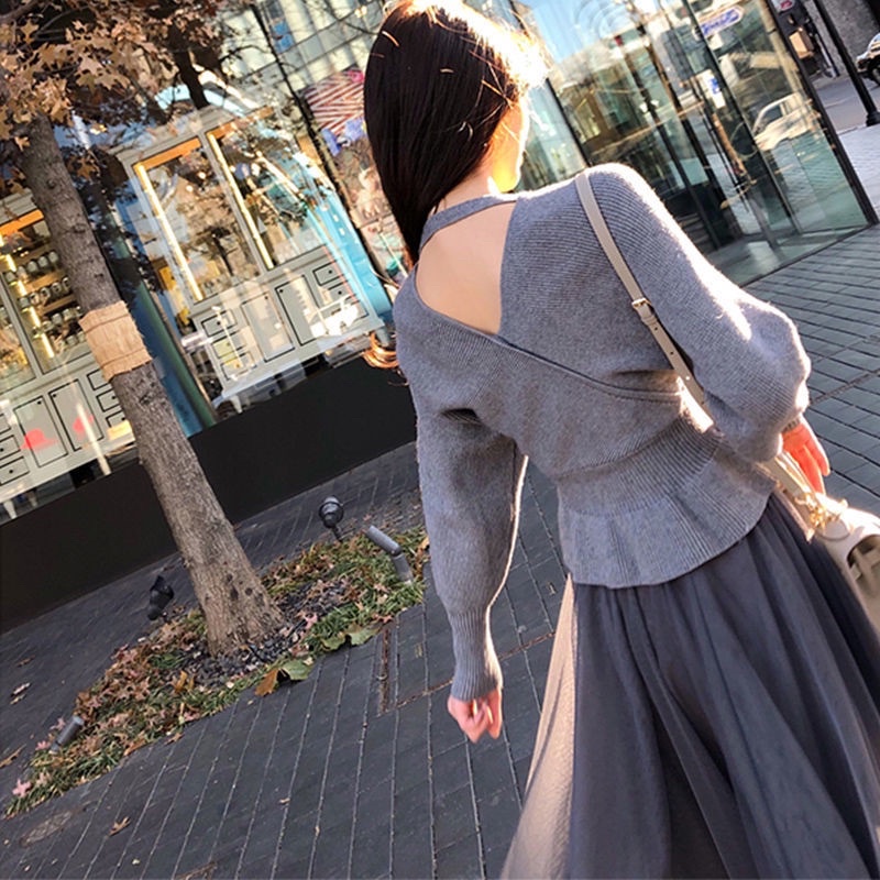 Set váy len Pepplum