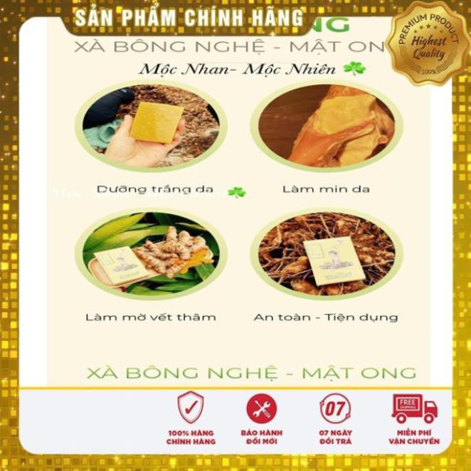 [Sale Khủng]  Xà Bông Nghệ Mật Ong - Mướp Đắng - handmade Mộc Nhan Natural - ngừa thâm, trắng sáng, mát da