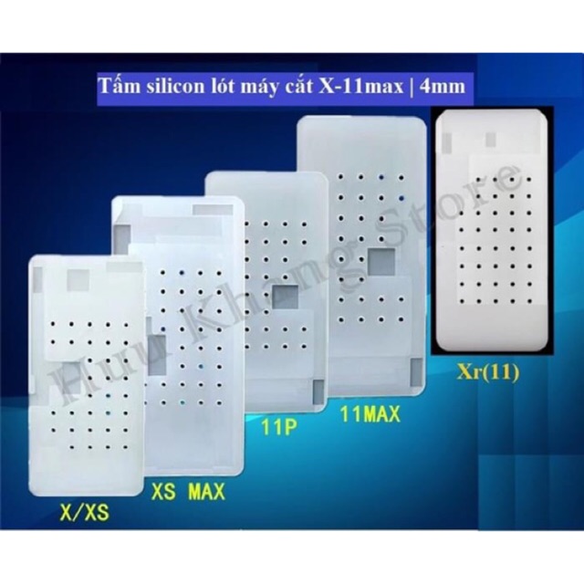 Tấm silicon lót máy tách kính màn X-12Pm | 4mm