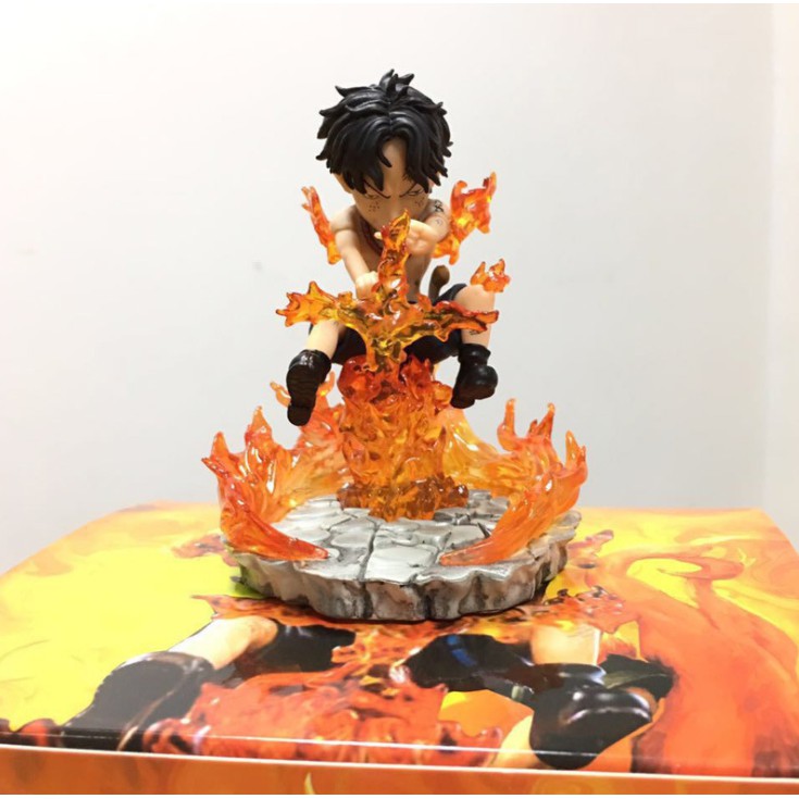 Mô Hình Figure One Piece Hỏa quyền Ace sung lửa 10cm