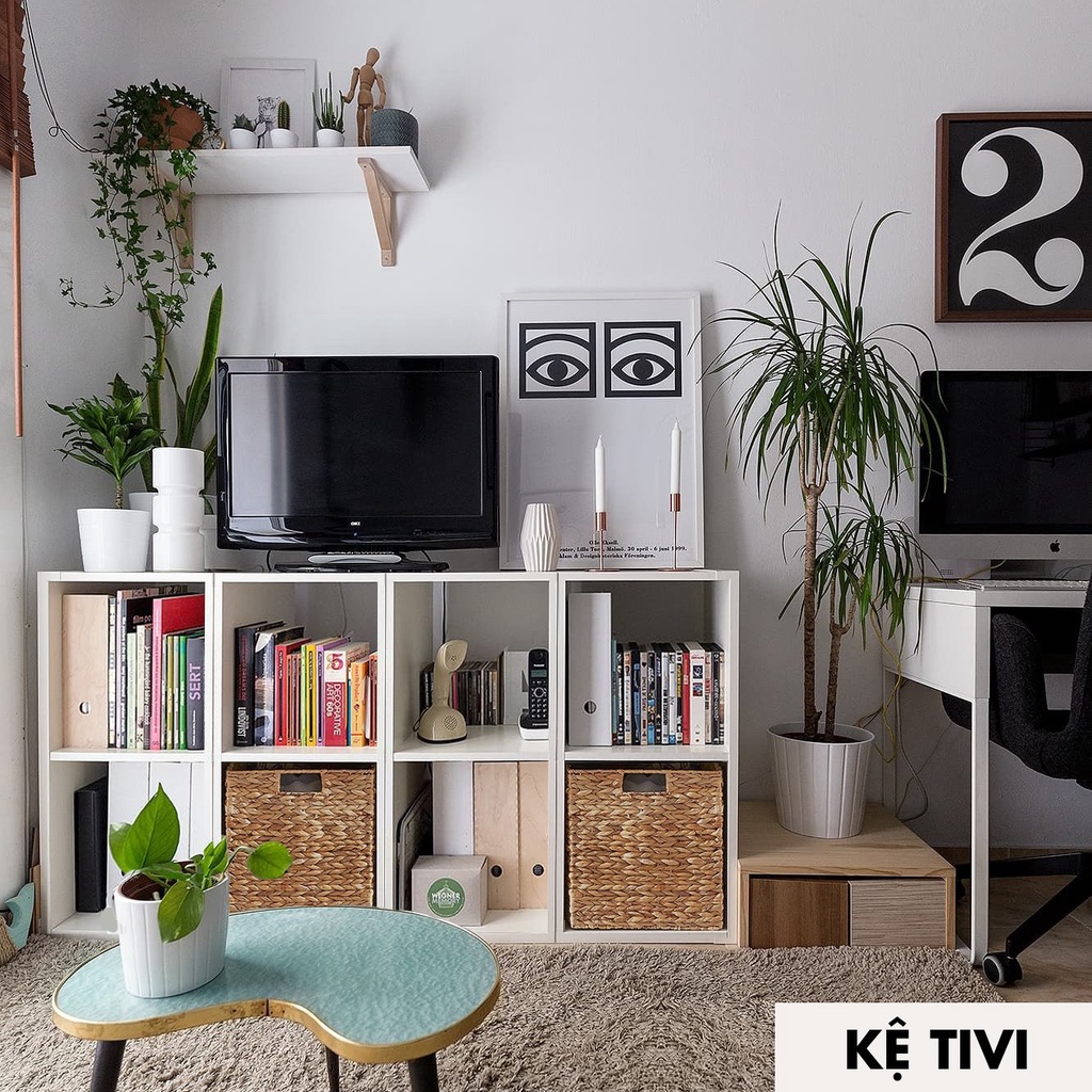 Kệ Gỗ Tổ Ong đa năng, kệ sách, vật dụng cá nhân, rẻ bền đẹp, phong cách hiện đại chất gỗ MDF