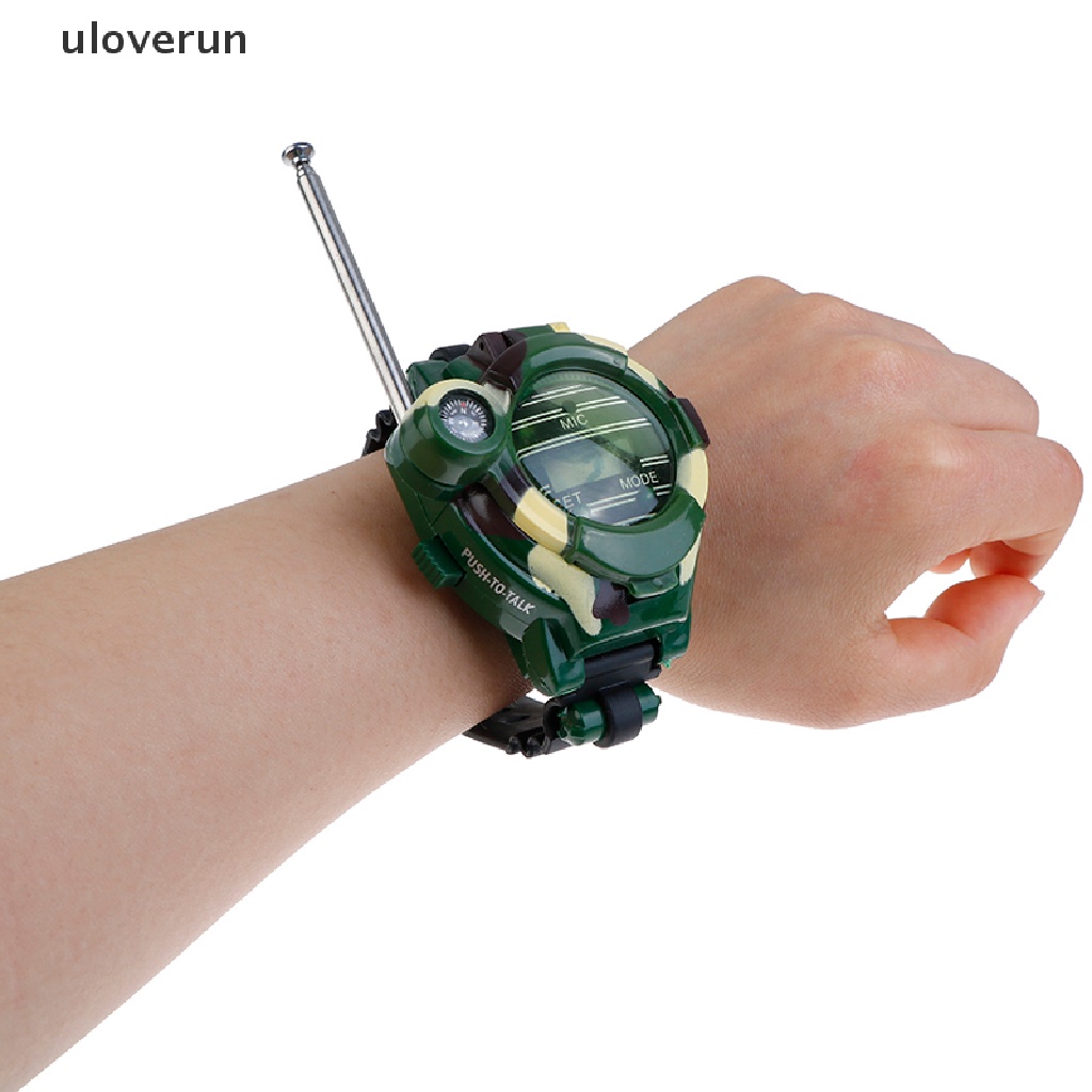 Set 2 Bộ Đàm Trẻ Em 7 Trong 1 Tích Hợp Đồng Hồ Đeo Tay Tiện Dụng
