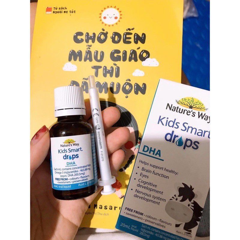 [CHUẨN AIR] DHA Nature’s Way Kids Smart dạng giọt Drops 20ml - Xuất xứ Úc