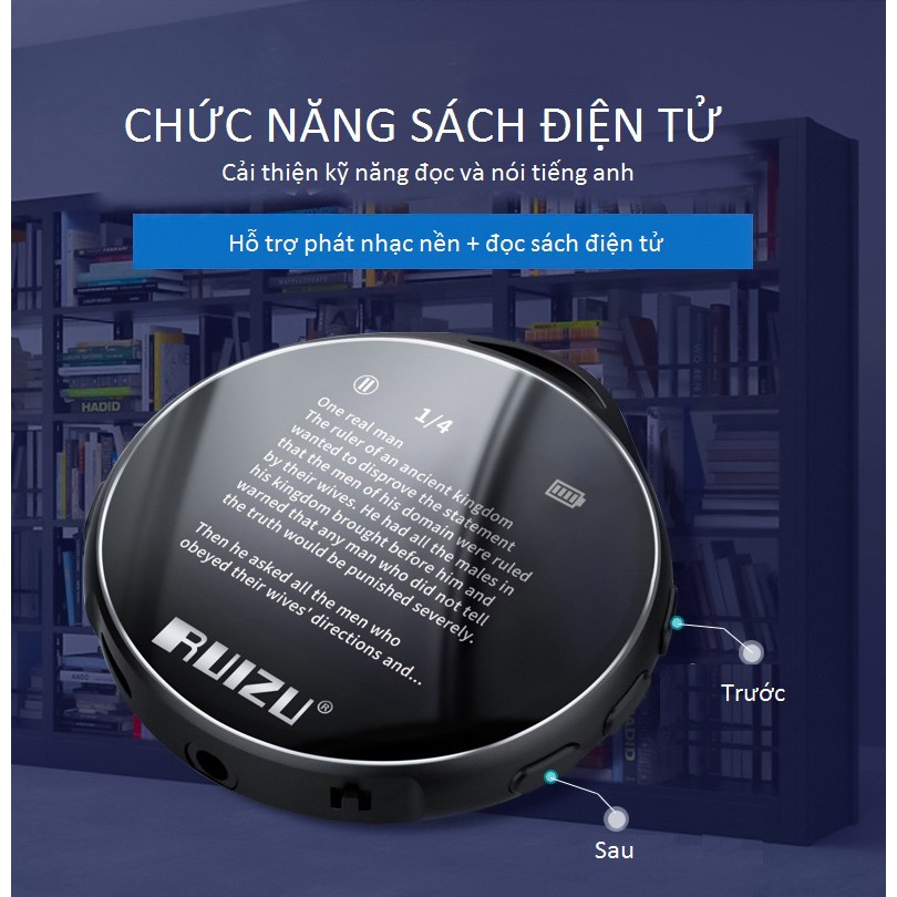 [Mã 155ELSALE giảm 7% đơn 300K] Máy Nghe Nhạc MP3 Bluetooth Ruizu M10 Bộ Nhớ Trong 8GB - Hàng Chính Hãng