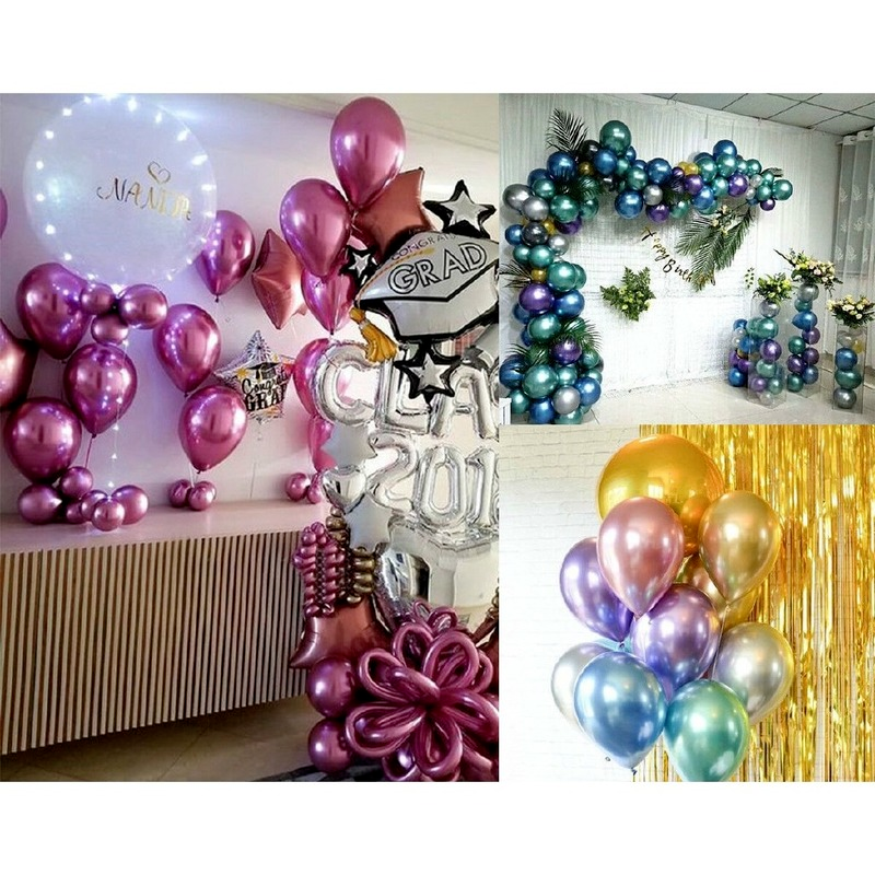 Set 50 Bong Bóng 12 Inch Màu Sắc Sinh Động Chất Lượng Cao