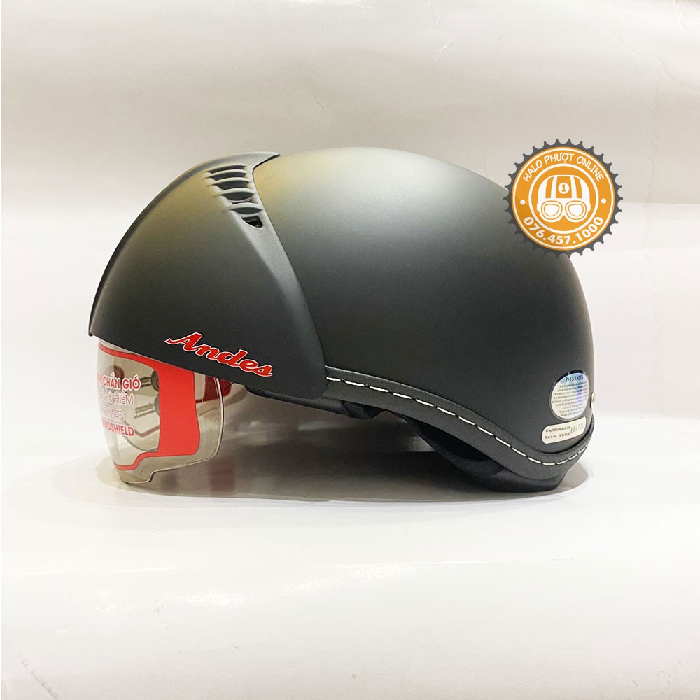 Nón bảo hiểm nửa đầu ANDES 181 có kính