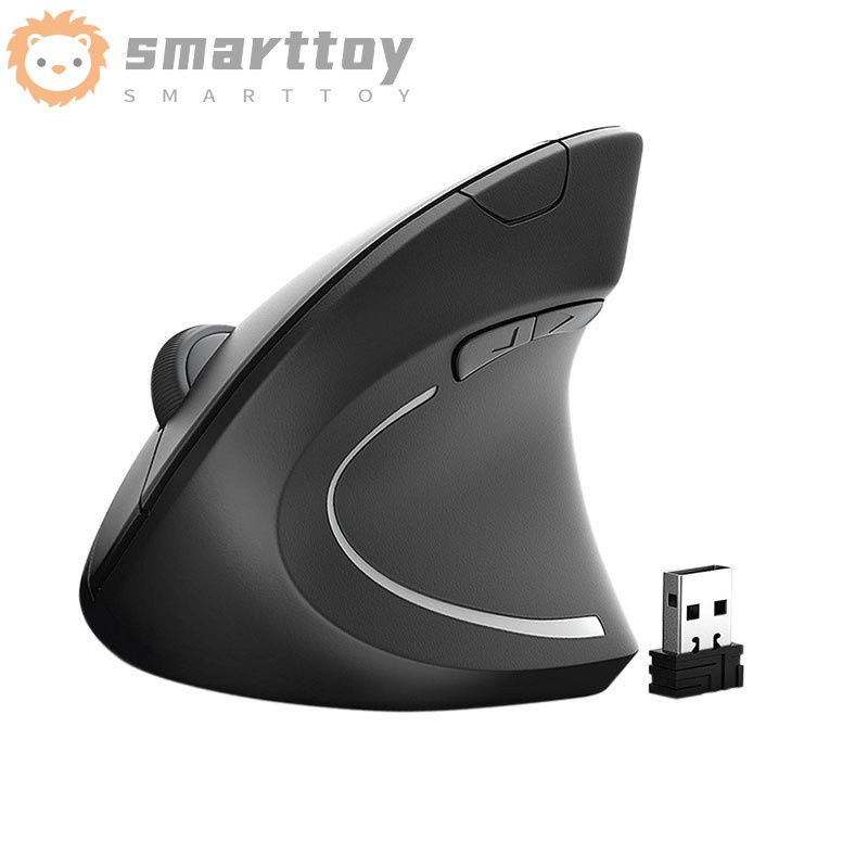 Wireless Vertical Ergonomic Upright Optical 5 Buttons USB 2.4G Mouse for PC Laptop Desktop