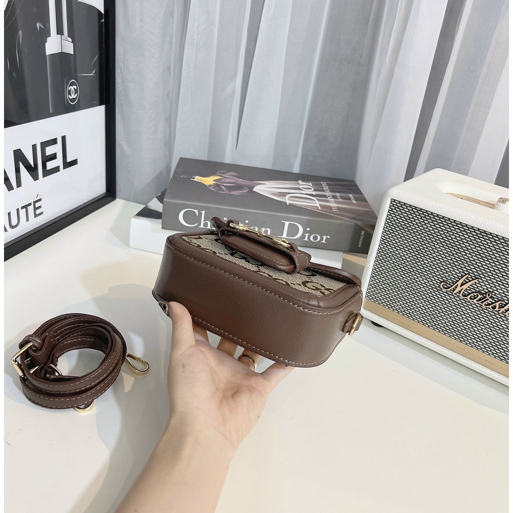 TÚI Đeo chéo HÀ HỒ mini dây tháo rời túi da cao cấp hàng chuẩn QC loại 1