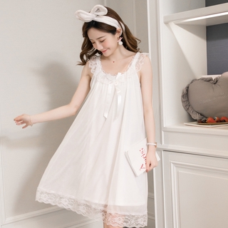 áo nữ đồ bộ pyjama Đồ mặc nhà pijama Đầm Ngủ Hai Dây Vải Satin Quyến Rũ Cho Nữ đồ ngủ nữ tiểu thư dễ thương lụa sexy cute bigsize dài tay hai 2 dây