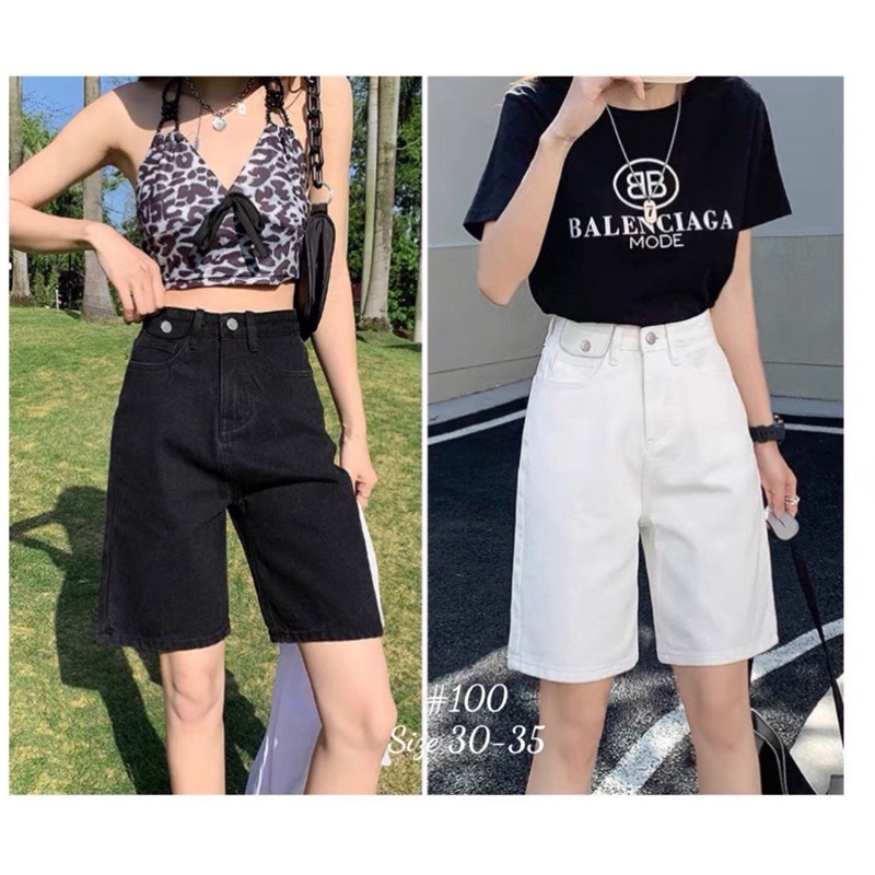 Quần Short Ngố Jean Nữ Bigsize đến 85kg MS0100 Thời Trang KingJean
