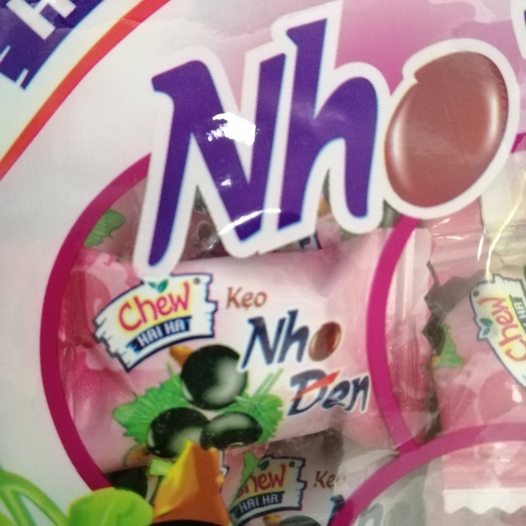 Kẹo Mềm Chew Hải Hà Hương Nho Đen (Gói 100g)