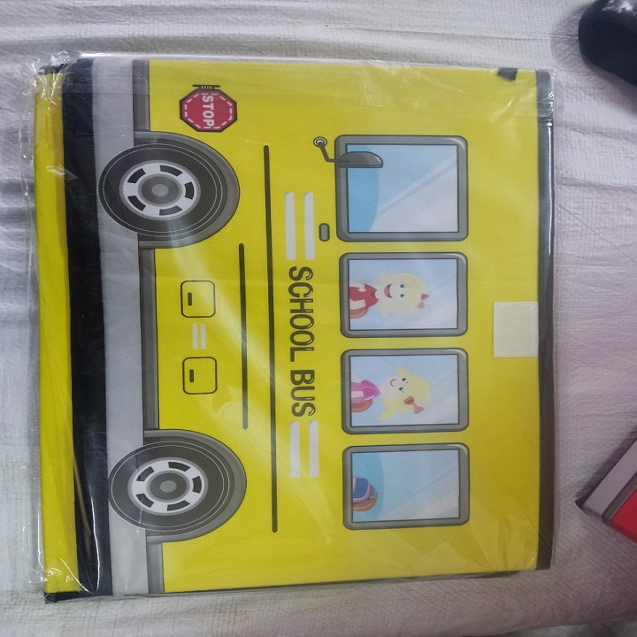 Hộp Vải Đựng Đồ Chơi Gấp Gọn Đa Năng - Thùng Vải Đựng Đồ Chơi Ô Tô Hoạt Hình Cho Bé