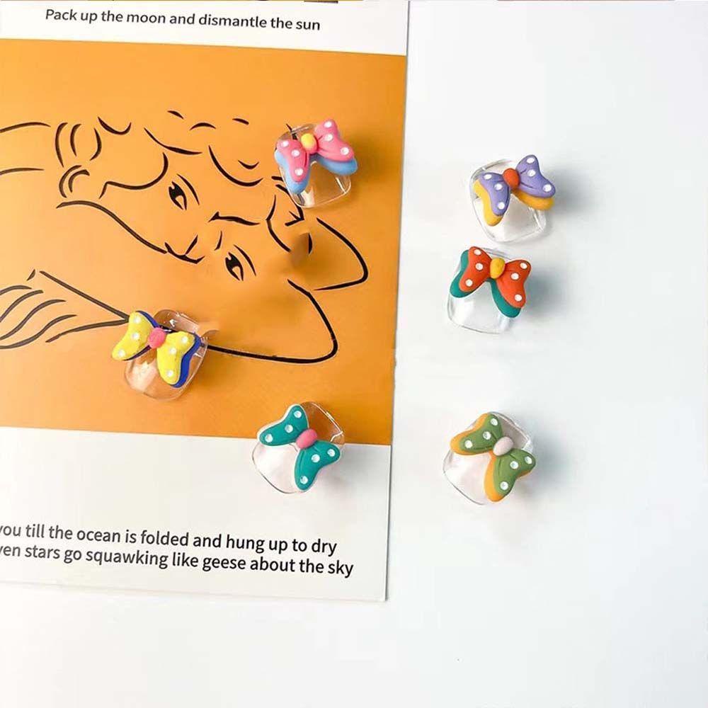 Set 10 Nơ Hai Lớp Bằng Nhựa Resin Trang Trí Móng Tay Nghệ Thuật DIY