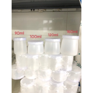 combo 20 Hủ sữa chua nhựa Gia Hân dày Bóng Đẹp, hũ đựng sữa chua nếp cẩm, thực phẩm tiện lợi  90ml, 100ml, 120ml, 160ml