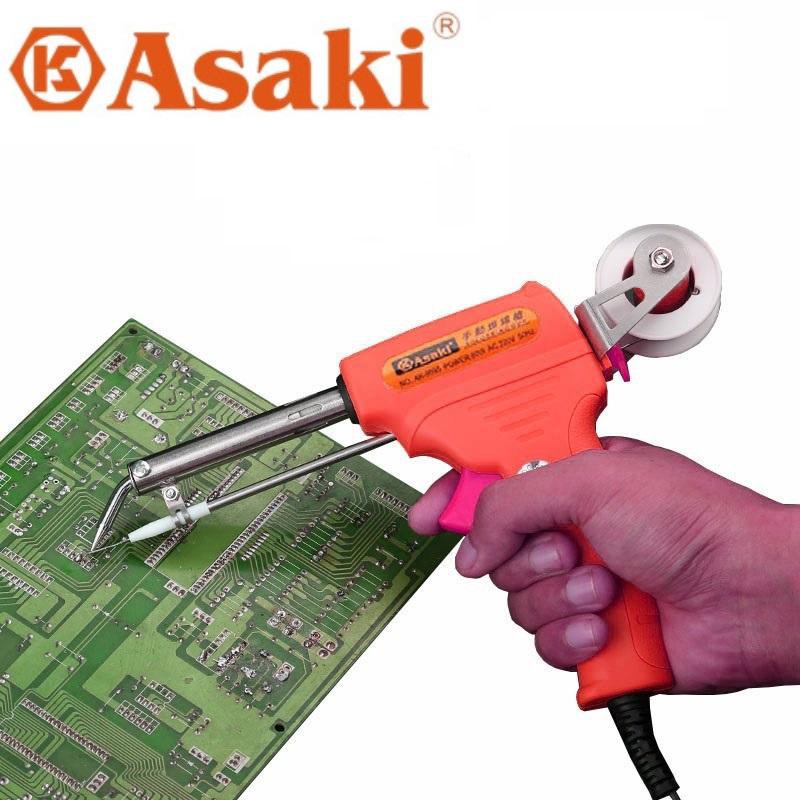Mỏ Hàn Tự Động Đẩy Thiếc Asaki AK-9095 220VAC 60W