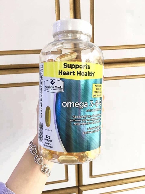 Viên uống dầu cá Member's Mark Suppots Heart Health