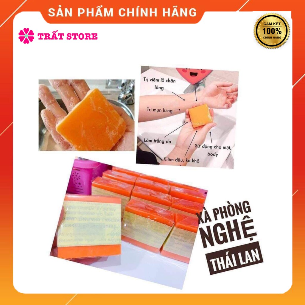 XÀ PHÒNG NGHỆ CAM GALONG THÁI LAN CHÍNH HÃNG