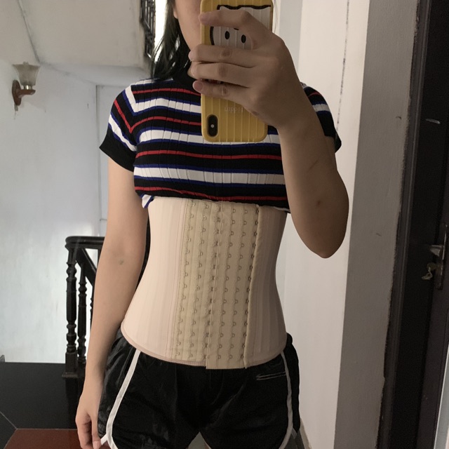 Gen nịt bụng latex 27 cm 25 xương nhập khẩu italy
