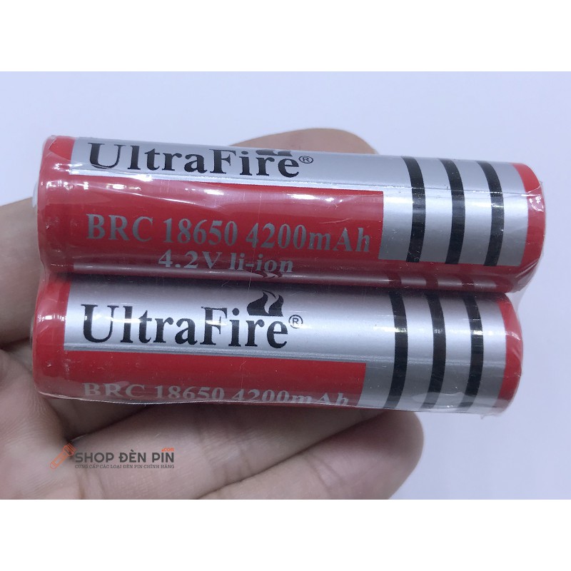 Pin sạc Ultrafire BRC 18650 4200 mAh 4.2V Li-ion