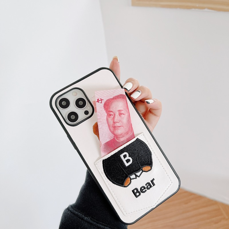 Ốp điện thoại mềm kiêm túi bằng da đựng thẻ cho iPhone 7 8 Plus X XS 11 12 PRO MAX XR 12mini