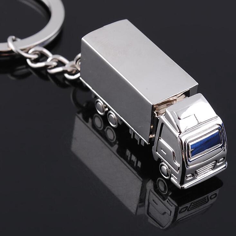 Móc khóa kim loại hình xe tải mini độc đáo sáng tạo