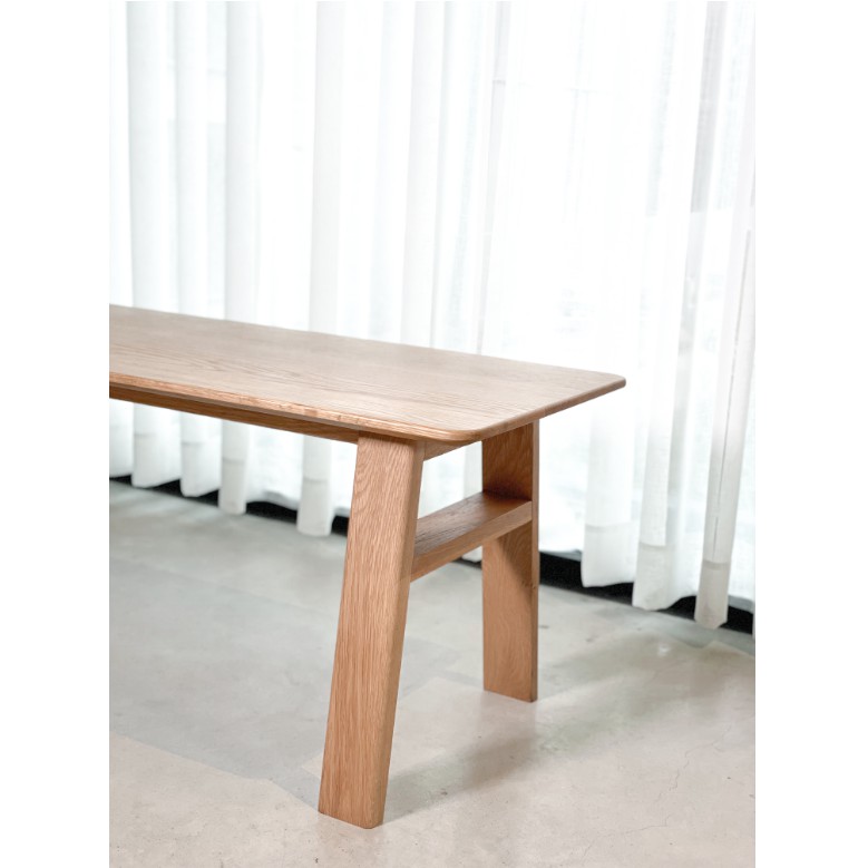 Ghế Băng Gỗ Cao Su Tự Nhiên Nguyên Khối MOHO FYN