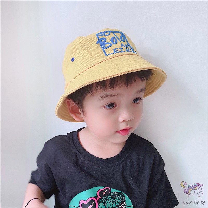 Mũ xô in chữ thời trang Hàn Quốc cho trẻ em