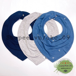 Tách set 3 yếm cổ xanh mỏ neo cho bé hm us