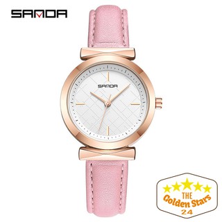 [Chính hãng] Đồng hồ nữ dây da Sanda GSS07 thời trang thanh lịch nữ tính tặng kèm hộp và pin cao cấp